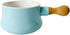 Cabilock Fashion Ceramic Soup Bowl with Wood Handle, Capacity Breakfast and Noodle Bowl for Home Use