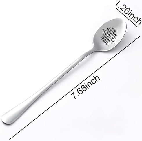 Friendship Spoon Gifts for Best Friend Anniversary Birthday Gift for Friends Friend Wedding Graduation Gifts for Bestie Engraved Stainless Steel Spoon for Best Friends Coffee Tea Lover Spoon Gift