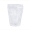 PABCK 100 Pack Clear Resealable Stand Up Bags, Heat Seal Zipper Lock Reusable Storage Pouches for Food Storage