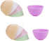 BILLIOTEAM 10 PCS Multi Colorful Silicone Mixing Bowls, Reusable Prep and Serve Bowls for Skincare, DIY Craft