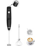 Milk Frother Handheld Foam Maker, 2 Stainless Stirring Heads, 3 Speed Rechargeable Electric Blender for Cappuccino,