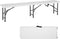 PayLessHere Portable 6 FT Plastic Folding Bench for Outdoor Use, Complete with Carrying