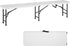 PayLessHere Portable 6 FT Plastic Folding Bench for Outdoor Use, Complete with Carrying