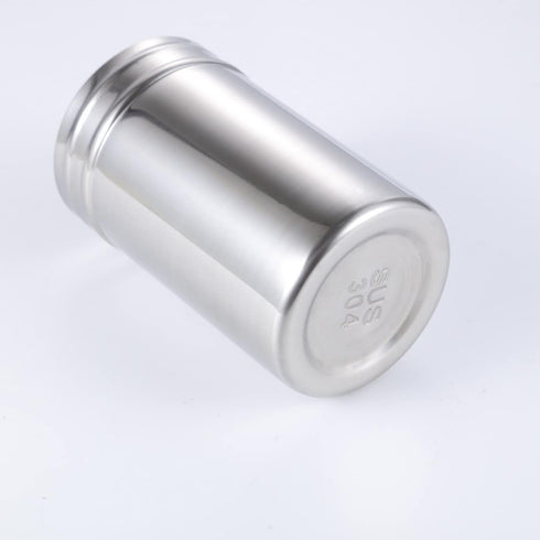 FingerPanPa Stainless Steel Seasoning Shaker with Large Holes and Lid - Grated Cheese Shaker