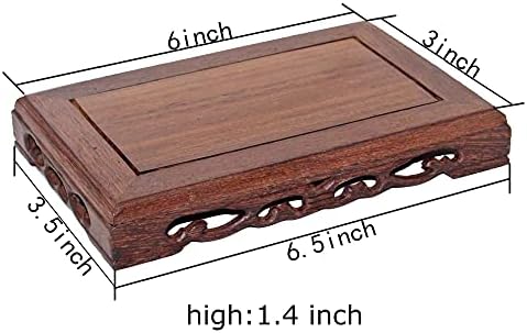 Elegant Solid Wood Base Display Stand for Art & Fish Tank