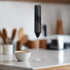 Cuisinox Electric Milk Frother Handheld Stainless Steel Battery Powered Foam Maker, Whisk Drink Mixer Blender For Coffee, Frappe, Latte, Macchiato, Matcha, Hot Chocolate, Cappuccino, Beater (Black) by Cuisinox