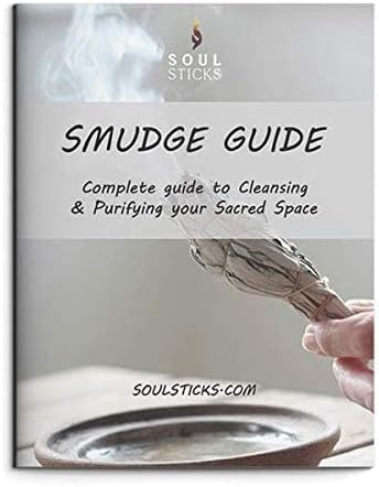 Ancient VEDA 4 Inch White Sage Smudge Sticks Bulk with Starter Guide, 6 Pack, for Cleansing House, Yoga