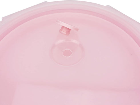 CARTINTS Silicone Collapsible Food Storage Containers, Set of 4 Round Bowls with Lids, Microwave & Freezer Safe
