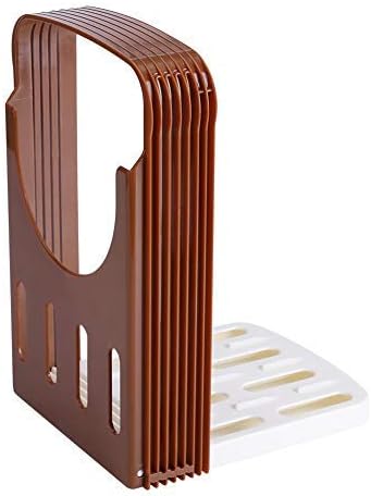 Bread Slicer, Bread/Toast Cutter Kitchen Sandwich Slicing Guide Foldable Tools with 4 Thickness for Homemade Bread Bagel Loaf Sandwich Toast Slicing Machine, 8.7 × 5.5 × 1.8inch by Dwawoo
