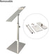 VIDAYA Countertop Set 2 Silver Display Stand, Stainless Steel Shoe Risers Adjustable Retail Supplies, Rack