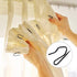 Hotop 30 Pcs Metal Drapery Curtain Rings - 0.98/1.26/1.65 inch Interior Diameter with 30 Pcs Drapery Pin Hooks (Black)