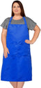 Unisex Plus Size Kitchen Cooking Apron with Pockets, Ideal for XL XXL or Waist W38+, Extra Large and Long.