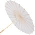 White Papier Umbrella Parasol, Handmade Classical Craft Umbrella, DIY Free to Draw