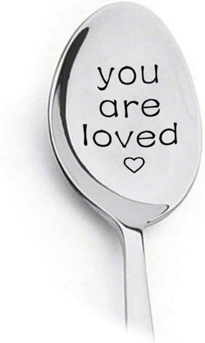 You Are Loved Gifts Spoon for Women, Men, Coffee Tea Gift for Grandma, Husband, Romantic Gifts for Mom, Wife