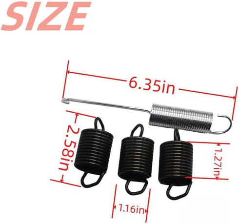 Washing Machine Suspension Spring 3Pack WP63907 Counterweight Counter Balance 1Pack W10250667 for Whirlpool Maytag Kenmore Washer