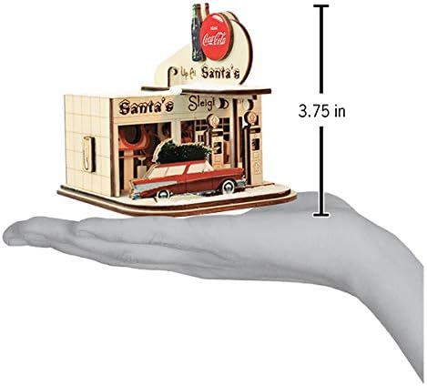 Cottage Gas Station Christmas Tree Ornaments