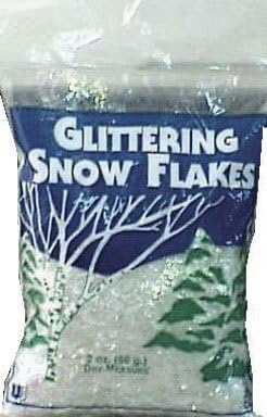 BUFFALO BATT & FELT Cb0512 Glittering Snow Flakes, 2 Oz, White