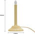 GOOTHY 1 Light Electric Window Candles, 2 Pack Christmas Candle Lights with 4 C7 Clear Bulbs(2 Spare), Plug in Electric Candles for Window Christmas Weddings Home Table Decorotions, Ivory -2 Pack