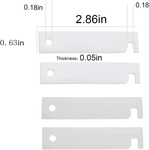 8PCS WE3M51 WE3M52 Clothes Dryer Replacement Kit, Teflon and Nylon Drum Bearing Slide