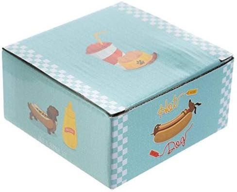 Sausage Dog in a Bun & Mustard Fast Food Ceramic Salt & Pepper Set