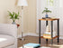 2-Tier TB01BB034 TUTOTAK End Table, Side Table, Nightstand, Storage Shelf, Sofa Side Table for Small Space, Living