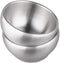 IMEEA Ice Cream Bowl Insulated 15oz Double Wall Soup Bowl, SUS304 Stainless Steel, Set of 2