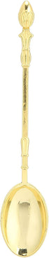 6pcs Coffee Spoon Set, Stainless Steel Mini Dessert Teaspoons with Swan Base Holder, Gold