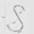 6 Pack 4.8 Inch Heavy Duty Solid Stainless Steel S Hook, Durable Hanging Hooks for Heavy Items, Tools, Auto Parts