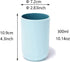 Unbreakable Reusable Drinking Cups Set of 2, Plastic Toothbrush Tumblers 300 ml/10.5 oz, Dishwasher Safe