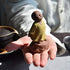 Kingzhuo Ceramic Cute Buddha Statue Monk Figurine - Creative Baby Crafts Dolls Ornaments, 4'' High