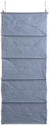 Closet 10 Household Essentials Hanging Cotton Blend and Plastic Shoe Organizer with Storage Compartments, Denim