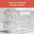 Spectrum Paper Towel Holder for Under Cabinet - Minimalist Hanging Wall Mount for Kitchen, Fits Standard & Jumbo Rolls