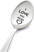 I Love You More Spoon Gifts for Him Her, Anniversary Christmas Gift for Boyfriend Girlfriend