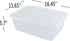 Vababa 2-Pack 16 L Pizza Dough Proofing Box with Lid, Clear Food Storage Container for Pizza