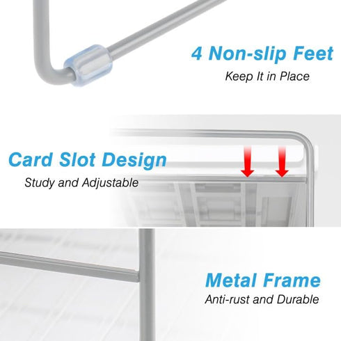 Pantry Organizers and Storage, 3 Tiers Expandable Foil and Plastic Wrap Organizer for Kitchen Cabinet Countertop (9.8"