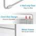 Pantry Organizers and Storage, 3 Tiers Expandable Foil and Plastic Wrap Organizer for Kitchen Cabinet Countertop (9.8"