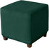 Daunkang Ottoman Cover Square Velvet Ottoman Covers Protector for Footrest Foot Stool Furniture