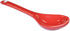 Red Porcelain Egg Spoons - Set of 6 Ceramic Spoons, 4.7 Inch for Coffee, Dessert, Yogurt, Tea, Milky Tea