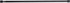 Rod Desyne SPT-R-18-2 7/16" Round Spring Tension Rod, Black, 18"-28"