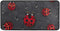 Kitchen Rugs Ladybug Rain Design, Non-Slip Soft Mats Bath Rug Runner Doormats, 39" X 20"