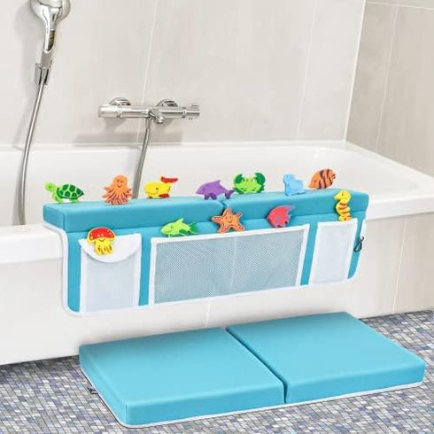 8 1.5" 5 Elbow Set Bath Kneeler Suction Cups & Padding.Certified Non Toxic Bath Kneeling Pad for Bath Tub & Bath