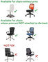 Stretchable Removable Computer Office Chair Cover, Universal Slipcovers for Swivel Lift Chairs (Black)