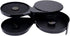 3 Tier Bar Glass Rimmer, Margarita Cocktail Salt and Sugar Rimmer, Bartender Tool (BLACK)