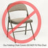 White Polyester Folding Chair Cover for Events