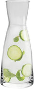 Set Set 2-18.5 oz Bormioli Rocco Ypsilon Glass Carafe with Cork Tops, of Contemporary Juice Containers & Drink
