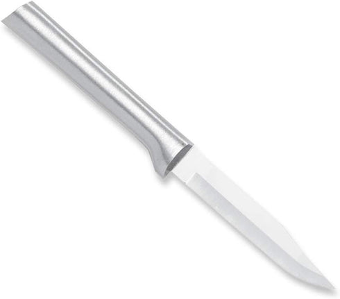 Rada Cutlery Regular Paring Knife (R101), 3.25" Stainless Steel Blade, Silver Handle, Made in USA