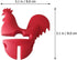 Spoon Rest Rooster Pot Clip: 2pcs Silicone Pot Clip, Cooking Utensil Holder for Pot Lid Holders