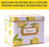 Heart&Berry Lemon Recipe Cards (Set of 50) - 4x6 Double Sided Thick Cards