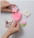 4PCS 3D Tulip Plant Flower Fridge Magnets for Cabinet Bulletin Board Decoration, Pink Cherry Flower PVC Magnet