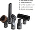 5pcs Vacuum Cleaning Set Accessories, 32mm Brush Nozzle Crevice Tool with 35mm to 32mm Hose Adapter